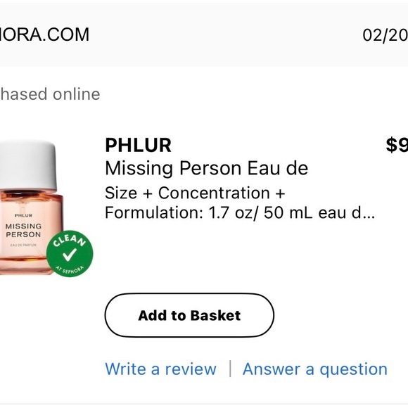 Phlur Missing Person Eau de Parfum 50ml - Picture 4 of 4